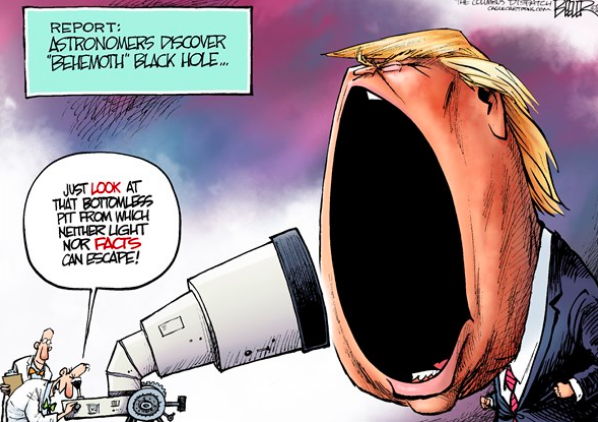 Image result for trump black hole cartoon